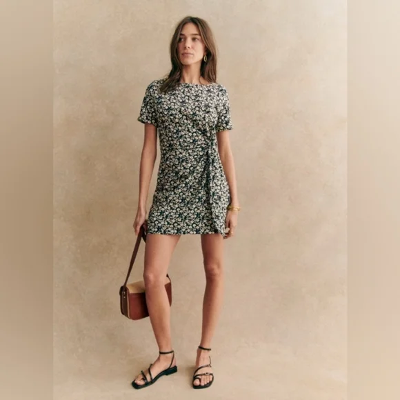 Sezane Pippa Short Dress Madison Print - Picture 6 of 6